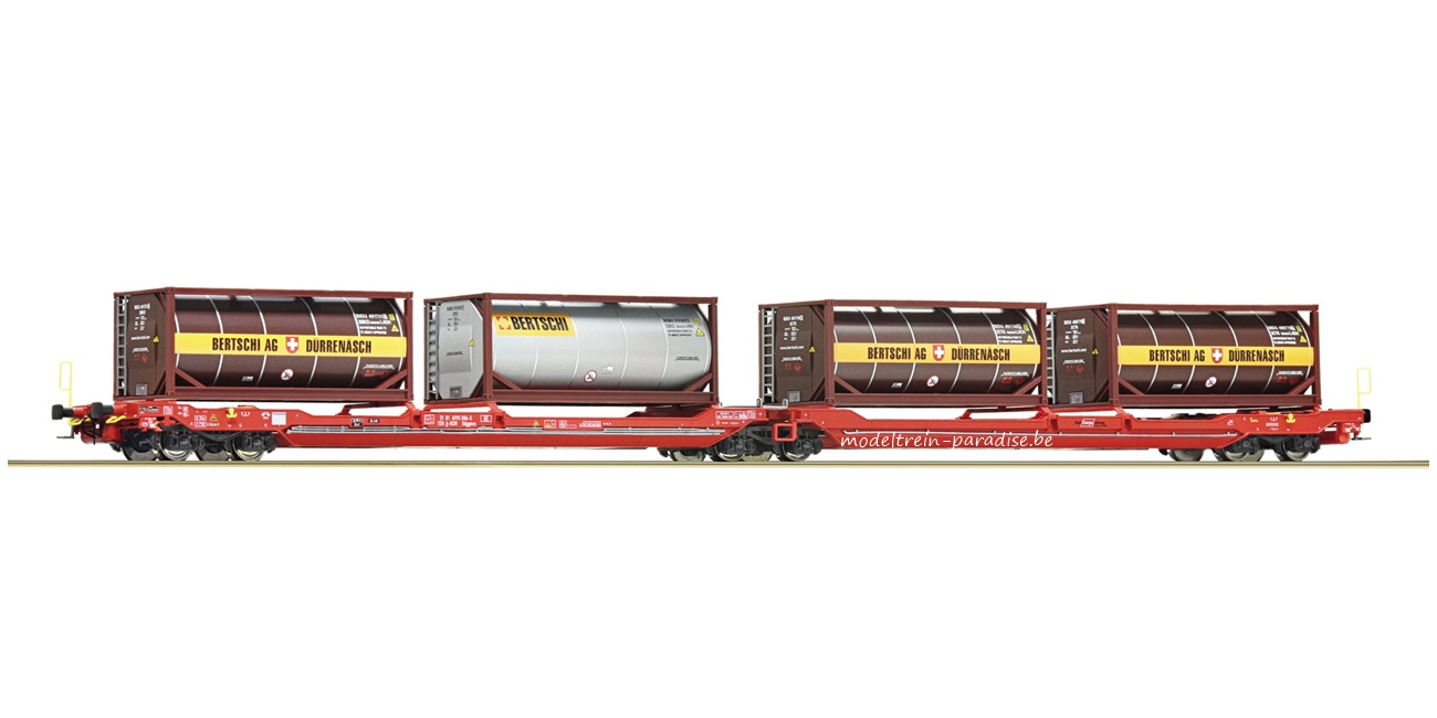 77389 ... ÖBB .. Dub contdrwag.+2x''Spedit Bertschi'' .. tp VI