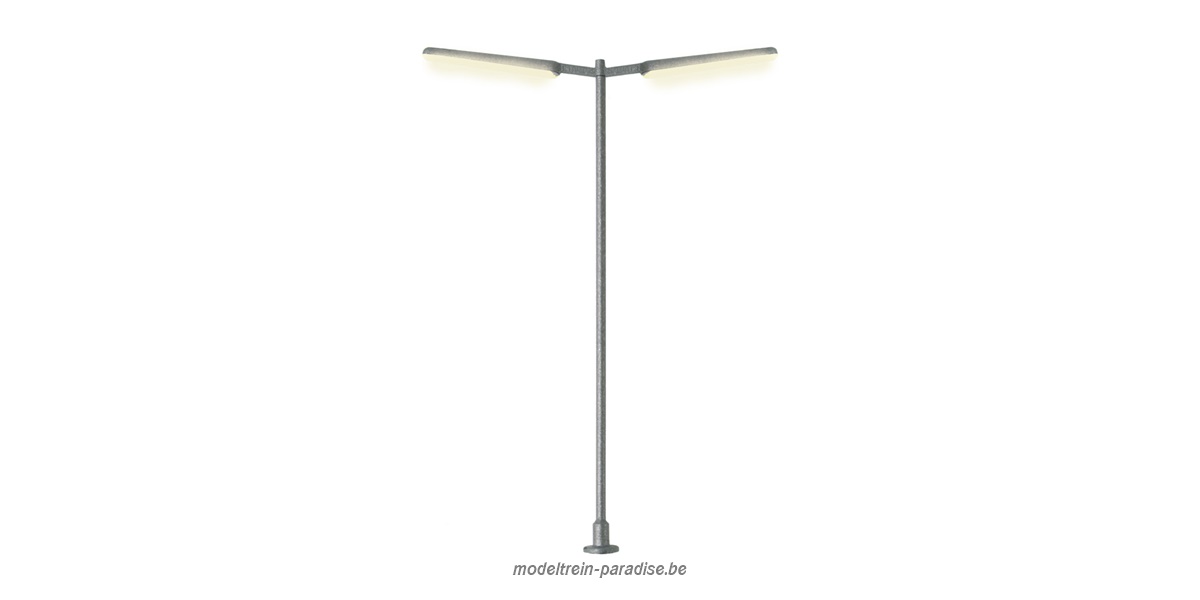 6099 ... Slanke dubbele straatverlichting met led  H: 87 mm