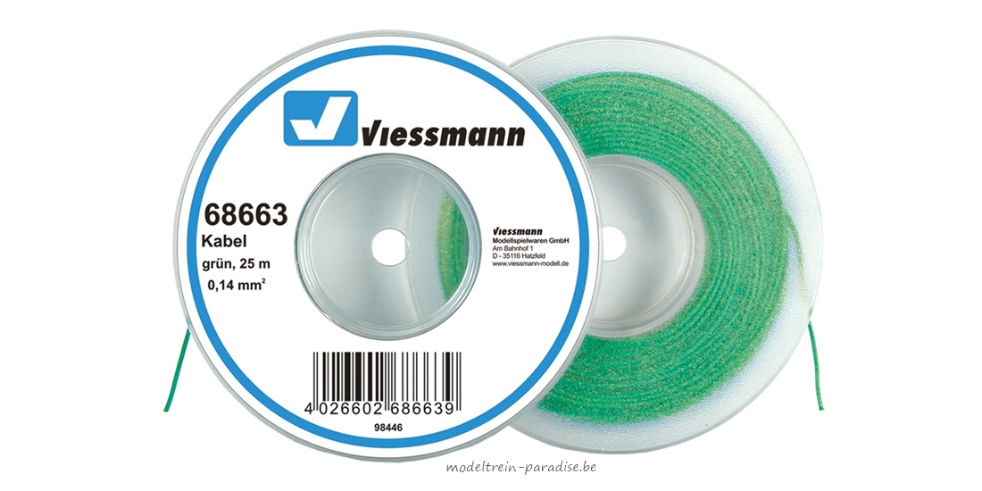 68663 ... 25 m kabel 0,14 mm², groen